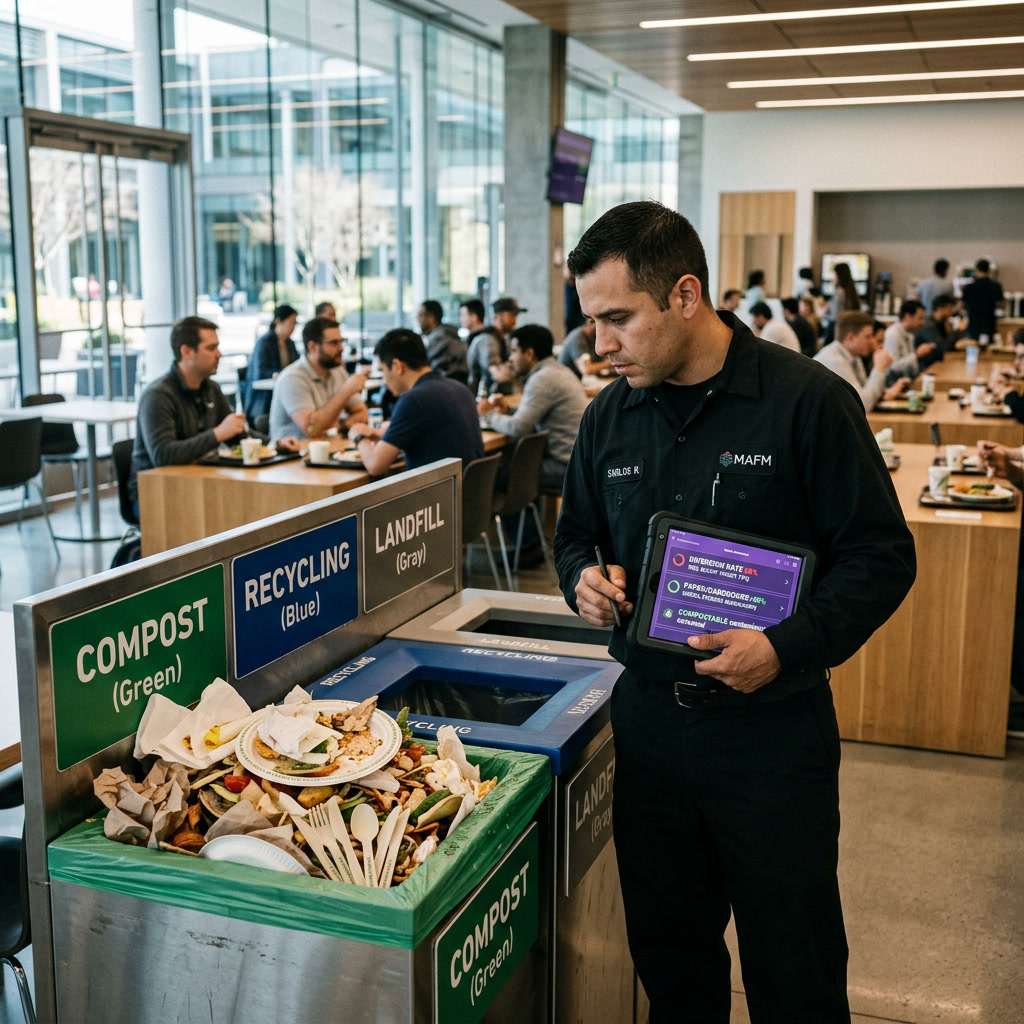 SB 1383 and the Silicon Valley Cafeteria: Why Organics Diversion Is Where Most Facilities Fail Their 75% Target
