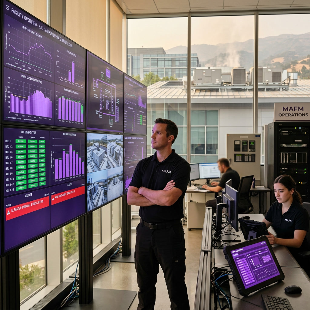 Summer Peak Operations: The July-August Playbook That Keeps Silicon Valley Buildings Performing Through the Hardest Months