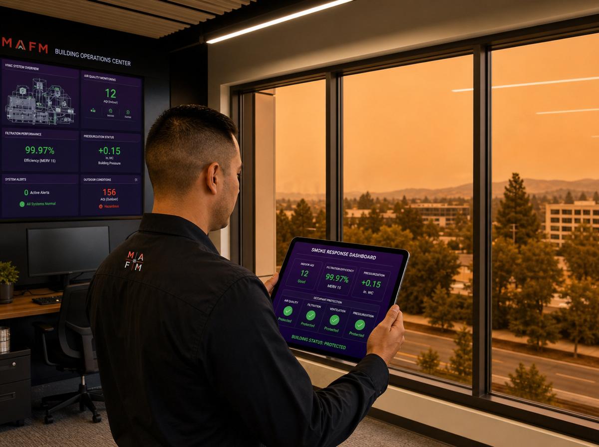 Wildfire Smoke Air Quality Management: The Building Operations Protocol That Protects Occupants When the Air Outside Turns Orange