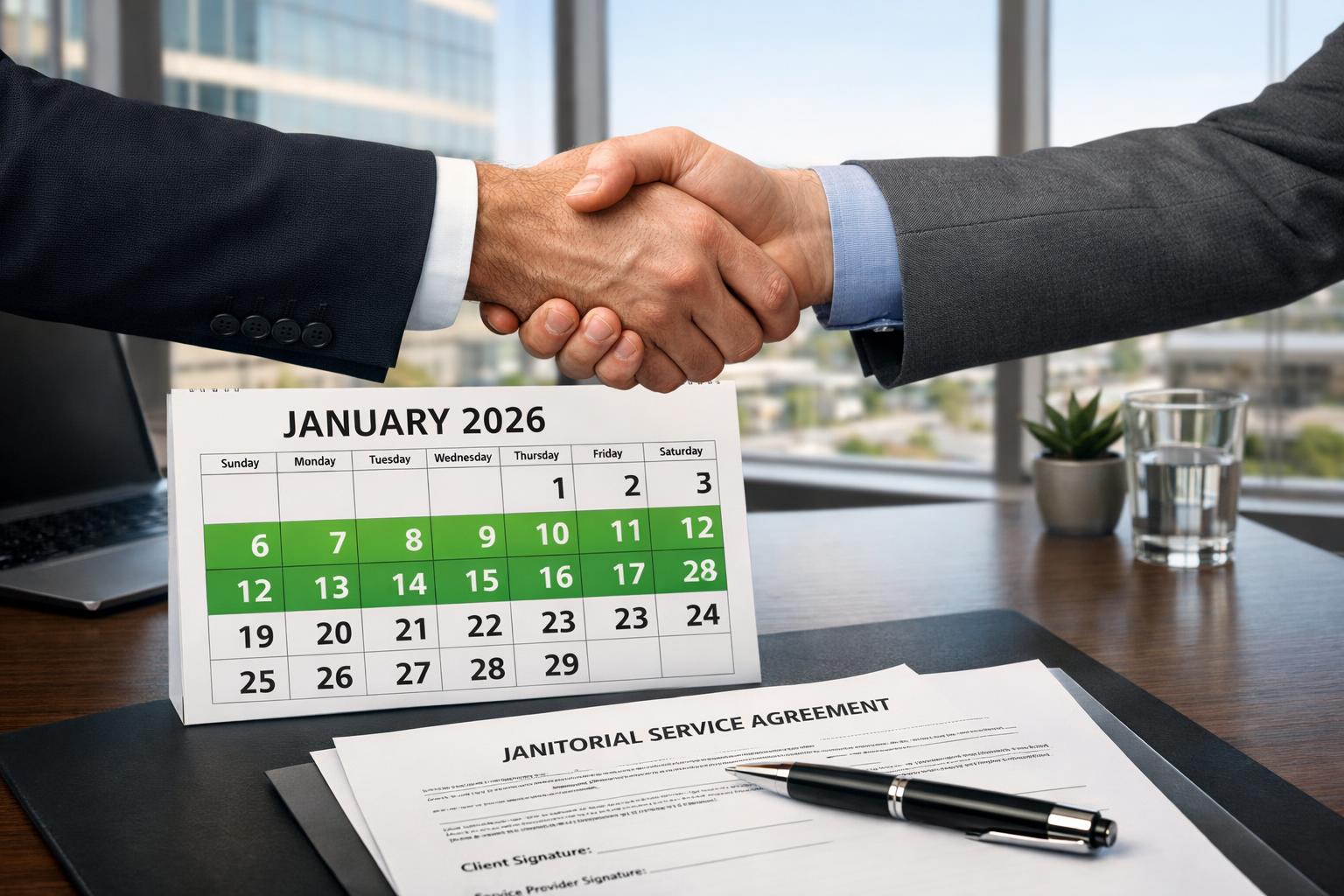 Why January is the Perfect Time to Renegotiate Your Janitorial Contract